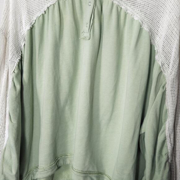 Out From Under Women’s Sweatshirt Retro Y2K Indie Athleisure Mesh Tie Hem Sz M - Picture 4 of 9